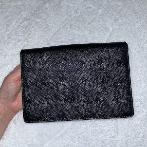 Prada Saffiano Leather mini envelope bag. - Picture 8 of 17